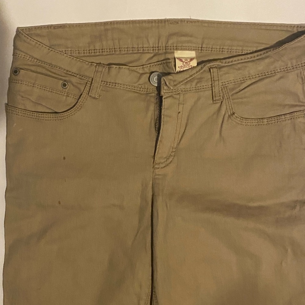 Faded glory tan jean shorts